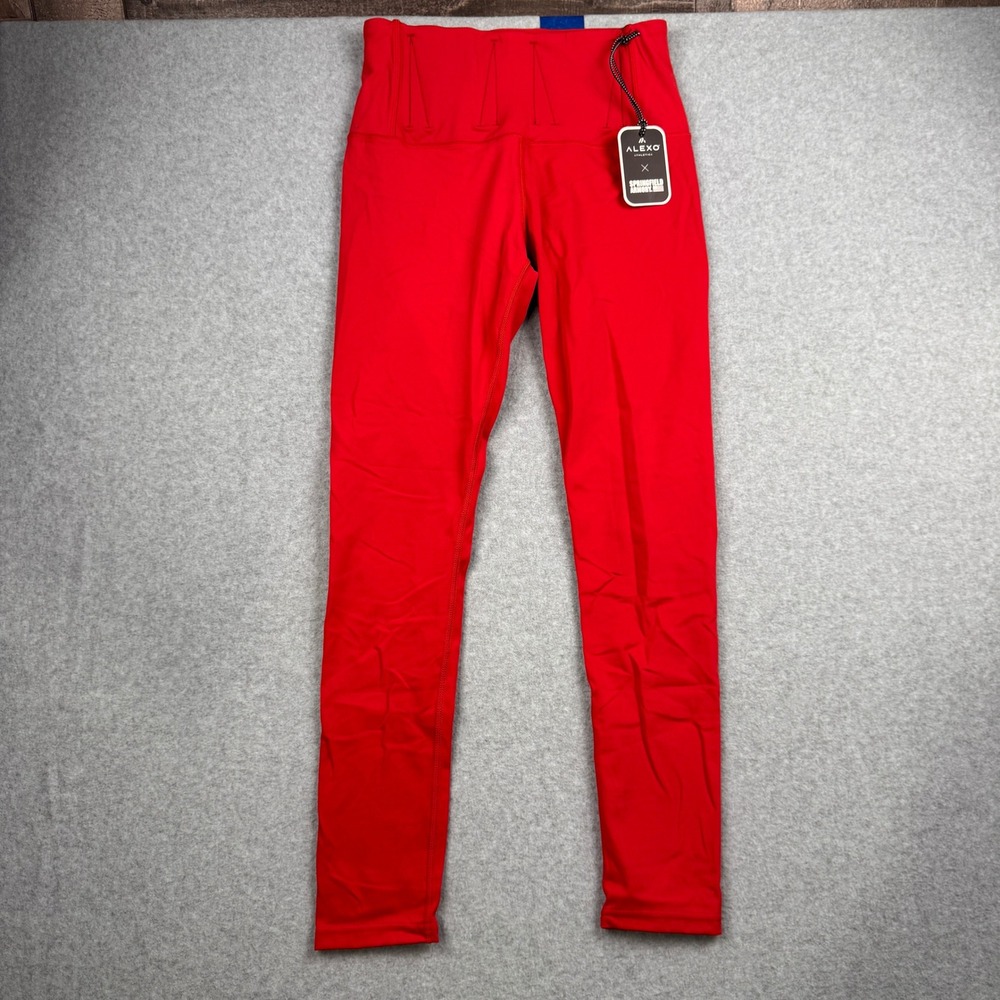 Alexo Athletica‎ Leggings Womens Medium Red Concealed Carry Springfield NEW